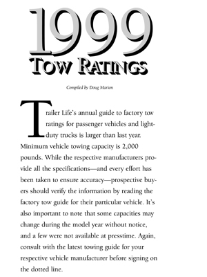 Guide to Towing 1999