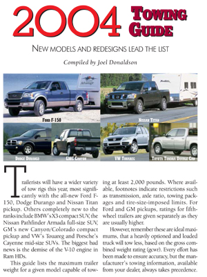 Guide to Towing 2004
